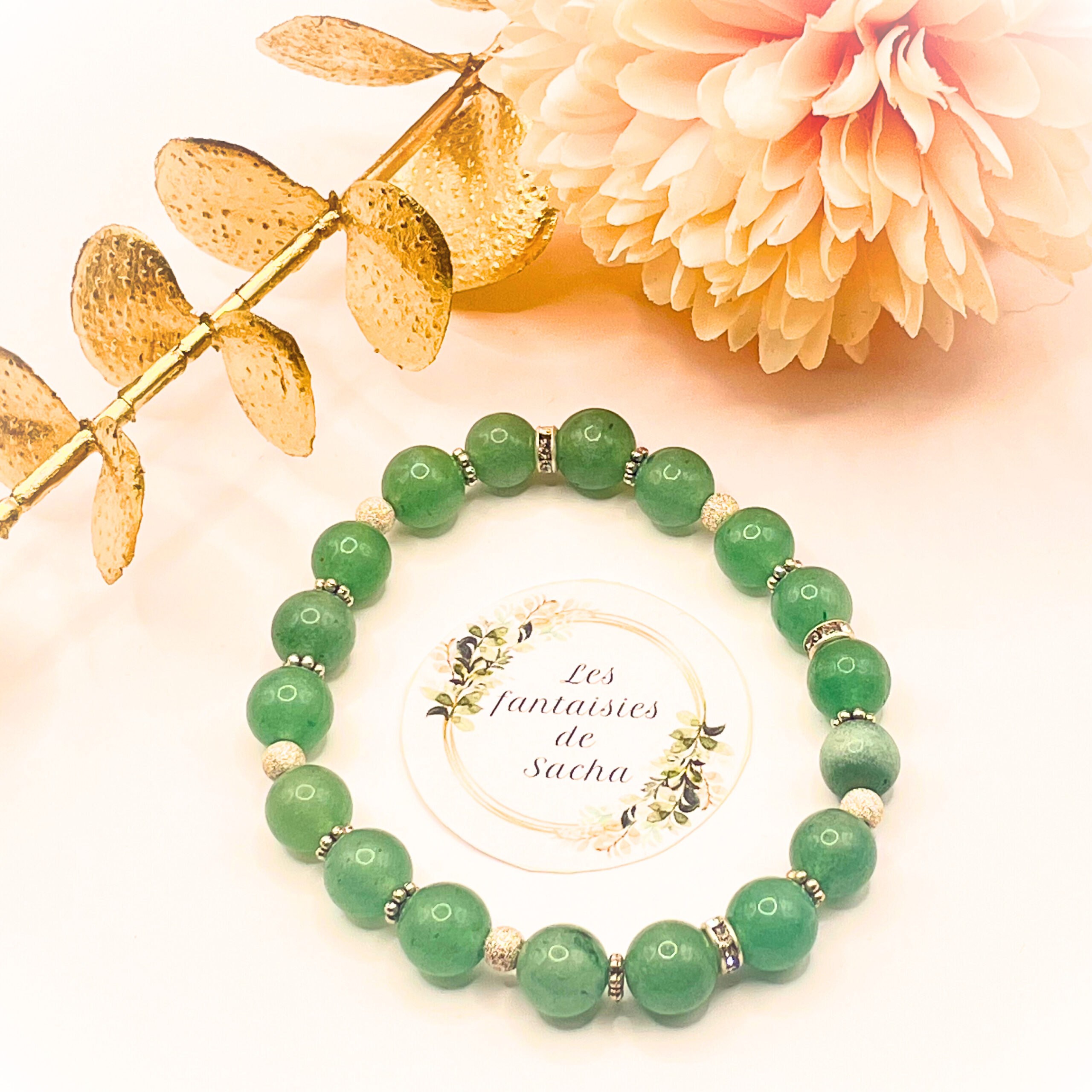 Aventurine verte "bracelet essentiel" - Réf : ESSENTIEL-013