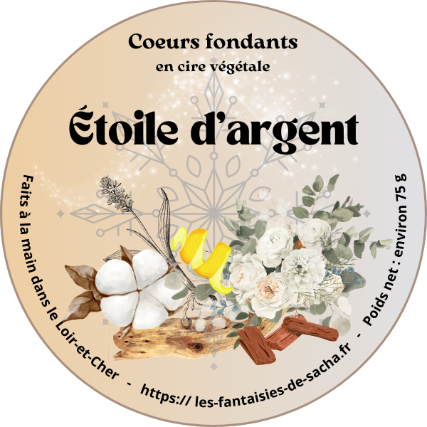 Coeurs fondants senteur " Etoile d'argent "