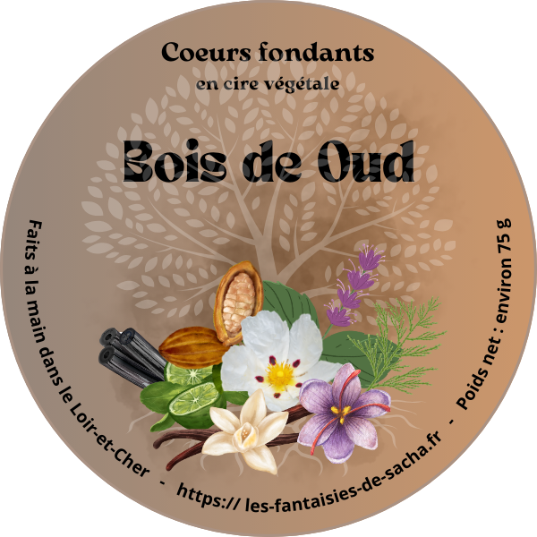 mini coeurs bois de oud
