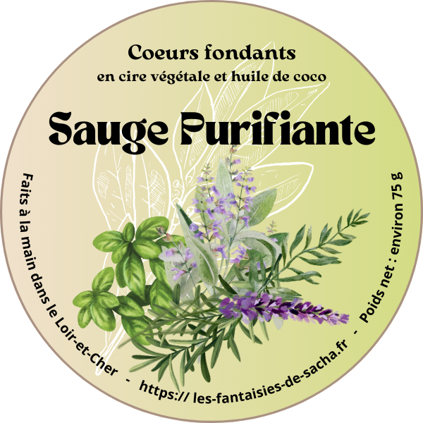 Coeurs fondants "Sauge Purifiante"