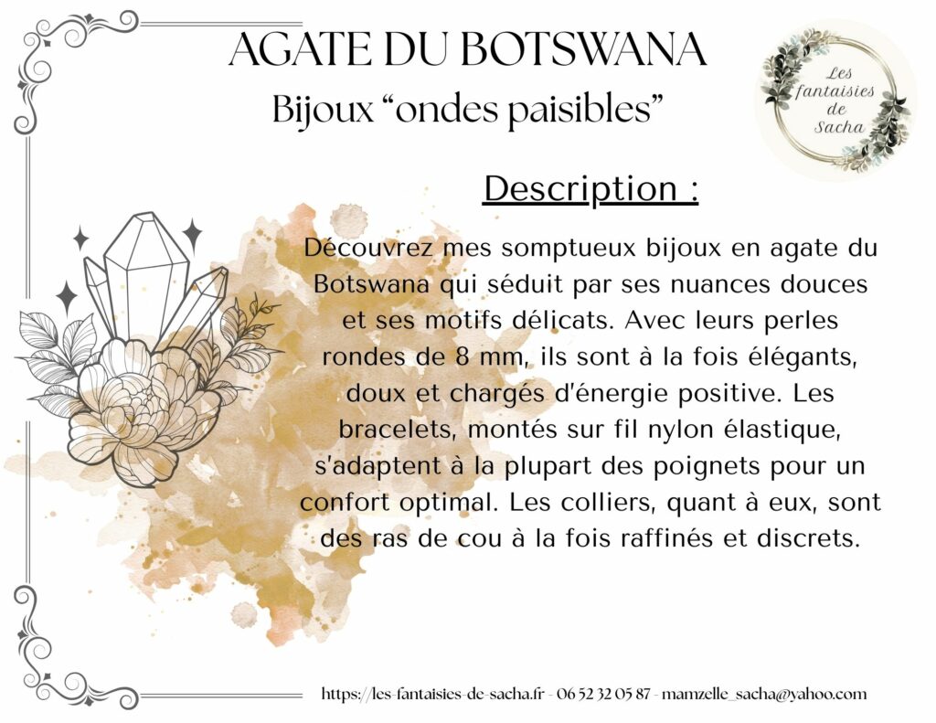 agate du botswana