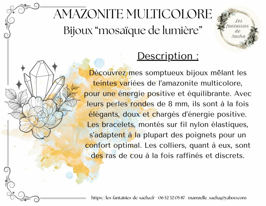 amazonite multicolore