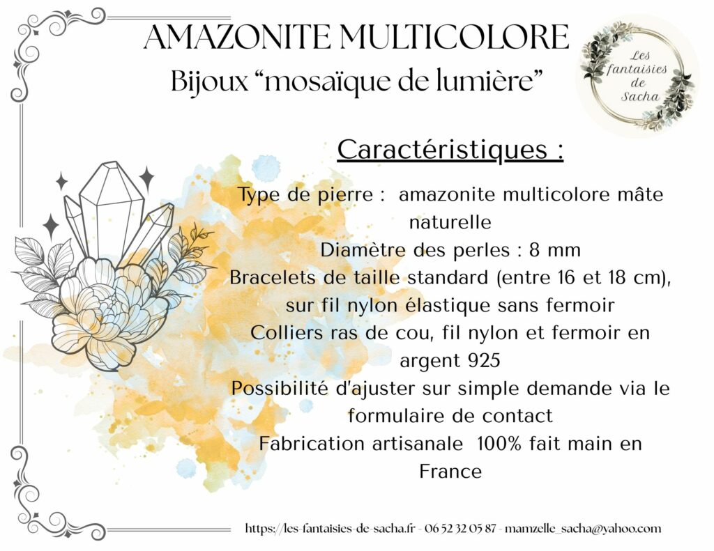 amazonite multicolore