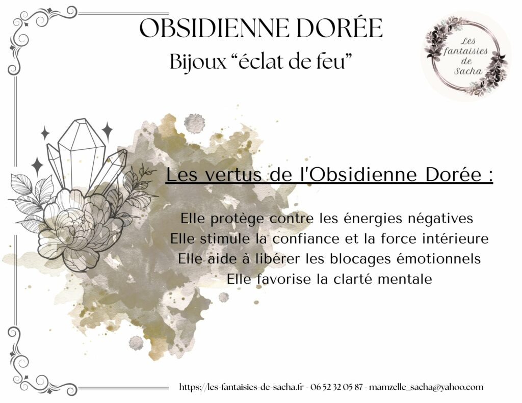 obsidienne dorée
