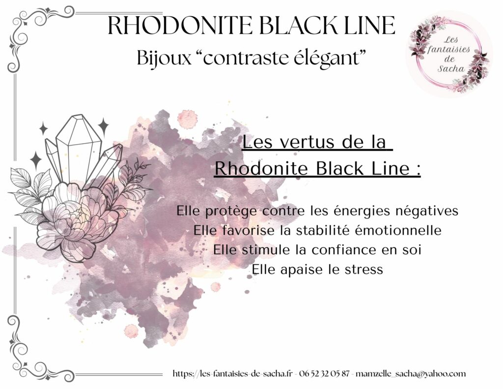 rhodonite black line