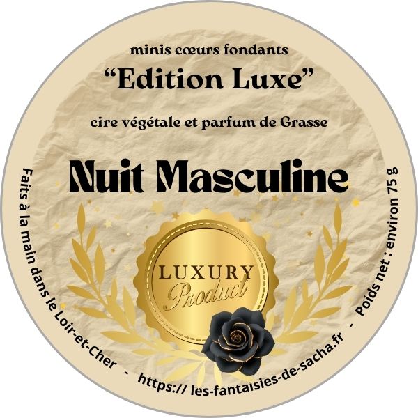 Mini coeurs fondants "Nuit masculine"