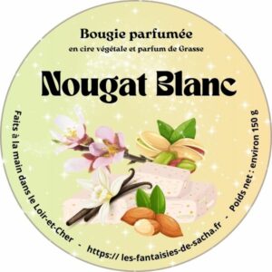 Bougie Pot "Nougat blanc"